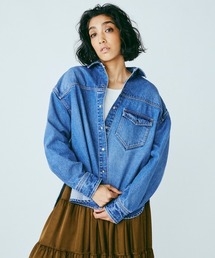 ビッグシルエットブルーデニムジャケット