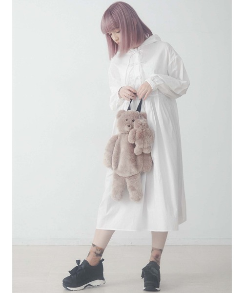 merry jenny（メリージェニー）の「with child bear bag（ハンドバッグ・レディース・ブラック/ベージュ・FREE）」の13枚目の写真