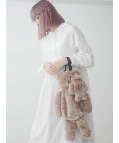 merry jenny（メリージェニー）の「with child bear bag（ハンドバッグ・レディース・ブラック/ベージュ・FREE）」の14枚目の写真