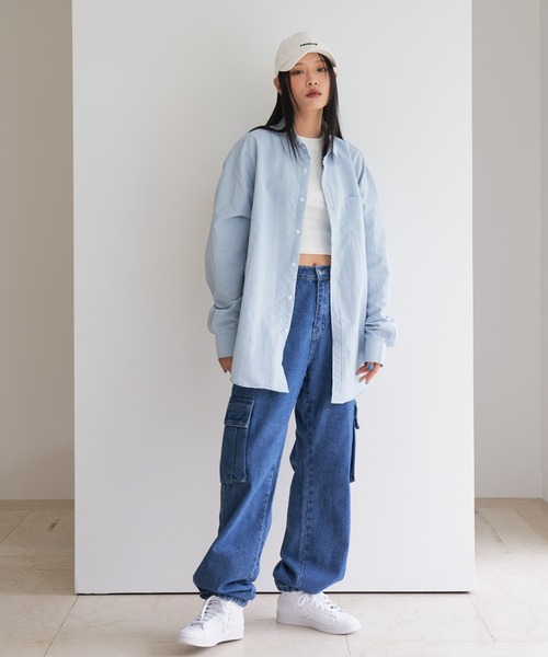 FEKETE(フェケテ)の「FEKETE OVERFIT BASIC SHIRT(シャツ/ブラウス・メンズ・ホワイト/ライトグレー/ライトブルー/ブラック・FREE)」の8枚目の写真