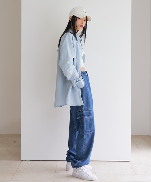 FEKETE(フェケテ)の「FEKETE OVERFIT BASIC SHIRT(シャツ/ブラウス・メンズ・ホワイト/ライトグレー/ライトブルー/ブラック・FREE)」の9枚目の写真