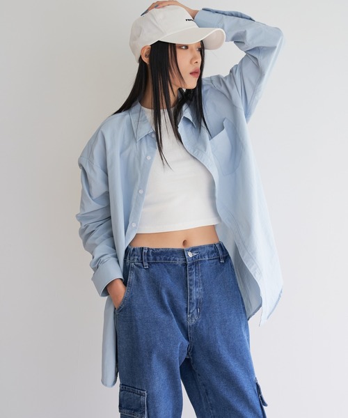 FEKETE(フェケテ)の「FEKETE OVERFIT BASIC SHIRT(シャツ/ブラウス・メンズ・ホワイト/ライトグレー/ライトブルー/ブラック・FREE)」の11枚目の写真
