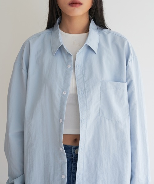 FEKETE(フェケテ)の「FEKETE OVERFIT BASIC SHIRT(シャツ/ブラウス・メンズ・ホワイト/ライトグレー/ライトブルー/ブラック・FREE)」の12枚目の写真