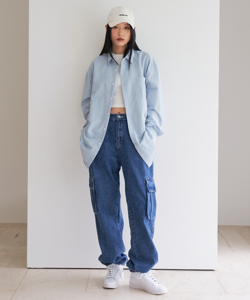 FEKETE(フェケテ)の「FEKETE OVERFIT BASIC SHIRT(シャツ/ブラウス・メンズ・ホワイト/ライトグレー/ライトブルー/ブラック・FREE)」の21枚目の写真