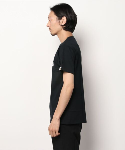 A BATHING APE(アベイシングエイプ)の「SPACE CAMO COLLEGE TEE M(Tシャツ/カットソー・メンズ・ブラック/ホワイト・MEDIUM/XX-LARGE/SMALL/X-LARGE/LARGE/XXX-LARGE)」の3枚目の写真