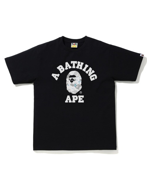 A BATHING APE(アベイシングエイプ)の「SPACE CAMO COLLEGE TEE M(Tシャツ/カットソー・メンズ・ブラック/ホワイト・MEDIUM/XX-LARGE/SMALL/X-LARGE/LARGE/XXX-LARGE)」の2枚目の写真