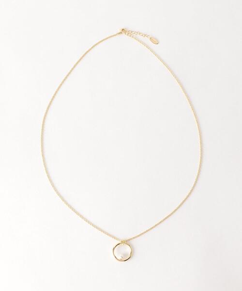 closet story（クローゼットストーリー）の「＜closet story（クローゼットストーリー）＞フープ 1FP ネックレス（ネックレス・レディース・シルバー/ゴールド・FREE）」の3枚目の写真