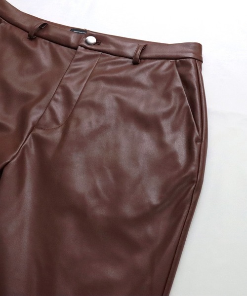 Confirm(コンファーム)の「Confirm / コンファーム シンセティックレザーフレアパンツ(その他パンツ・メンズ・ブラック/ブラウン・M/L)」の13枚目の写真
