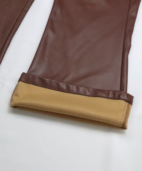 Confirm(コンファーム)の「Confirm / コンファーム シンセティックレザーフレアパンツ(その他パンツ・メンズ・ブラック/ブラウン・M/L)」の14枚目の写真