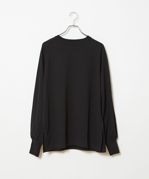 CIAOPANIC（チャオパニック）の「度詰めラグランビッグTシャツ（Tシャツ/カットソー・レディース・ブラック/ブラウン/オフホワイト/ローズ・FREE）」の3枚目の写真