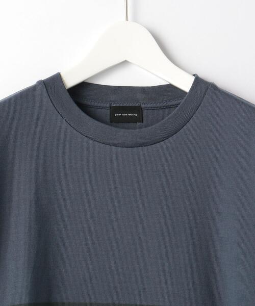 green label relaxing（グリーンレーベルリラクシング）の「＜green label relaxing＞パネルボーダー クルーネック 半袖 カットソー（Tシャツ/カットソー・メンズ・ベージュ/ロイヤルブルー・XL/S/M/L）」の14枚目の写真
