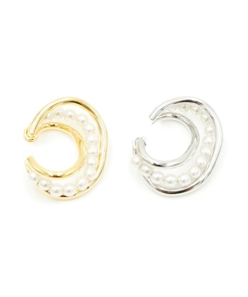 flower(フラワー)の「クロスパールイヤーカフ(イヤーカフ・レディース・シルバー/ゴールド・FREE)」の15枚目の写真