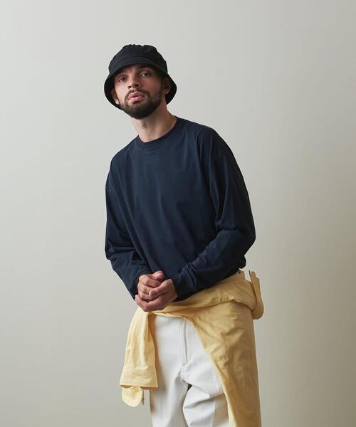 Steven Alan（スティーブンアラン）の「＜Steven Alan＞ SIRO CREW NECK LONG SLEEVE TEE-LOOSE/Tシャツ（Tシャツ/カットソー・メンズ・ブラック/オリーブ/ライトグレー・S/M/L/XL）」の12枚目の写真