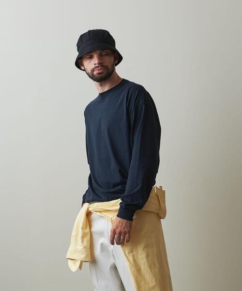 Steven Alan（スティーブンアラン）の「＜Steven Alan＞ SIRO CREW NECK LONG SLEEVE TEE-LOOSE/Tシャツ（Tシャツ/カットソー・メンズ・ブラック/オリーブ/ライトグレー・S/M/L/XL）」の4枚目の写真