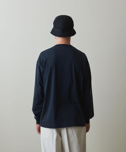 Steven Alan（スティーブンアラン）の「＜Steven Alan＞ SIRO CREW NECK LONG SLEEVE TEE-LOOSE/Tシャツ（Tシャツ/カットソー・メンズ・ブラック/オリーブ/ライトグレー・S/M/L/XL）」の5枚目の写真