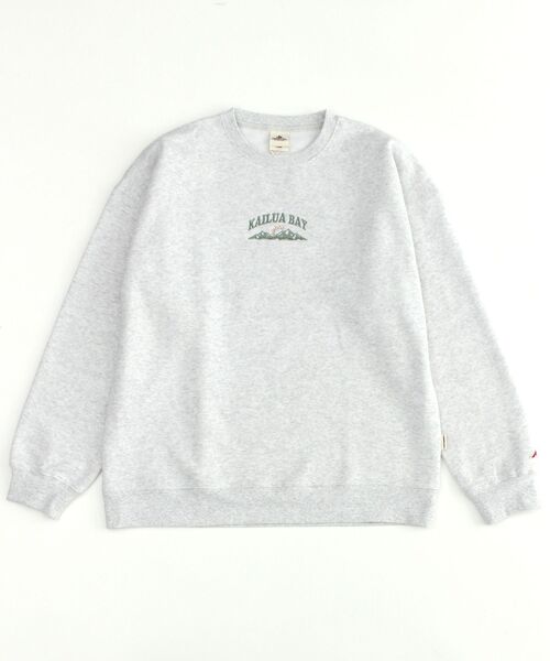 NAVAL（ナバル）の「CAMPLAY by Kailua Bay / KAILUA MOUNTAIN CREW NECK SWEAT / カイルア マウンテン クルーネック スウェット（スウェット・メンズ・ダークブラウン/キナリ/ブルーグレー・LARGE/MEDIUM）」の9枚目の写真