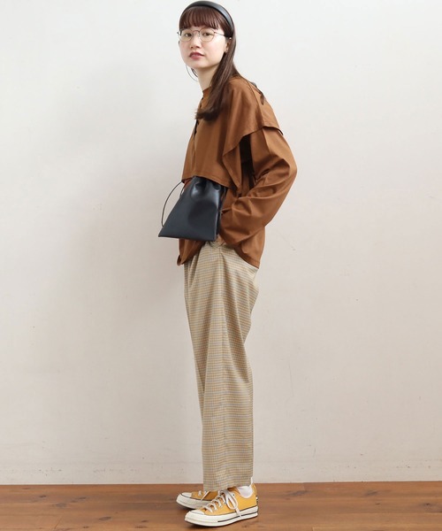 fig Ｌondon（フィグロンドン）の「double long sleeve　PO（Tシャツ/カットソー・レディース・ホワイト/チャコール/ブラウン・FREE）」の6枚目の写真