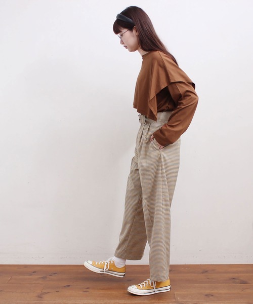 fig Ｌondon（フィグロンドン）の「double long sleeve　PO（Tシャツ/カットソー・レディース・ホワイト/チャコール/ブラウン・FREE）」の16枚目の写真