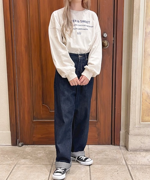 apres jour(アプレジュール)の「ショート丈プリントロンT【ZOZOTOWN限定アイテム】(Tシャツ/カットソー・レディース・アイボリー/ナチュラル/ブラック/その他/グリーン/ホワイト系その他/オフホワイト/クリーム・フリー/X-LARGE)」の19枚目の写真