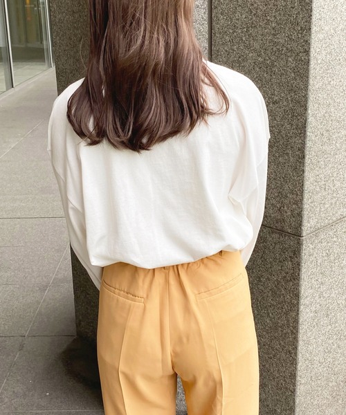 apres jour(アプレジュール)の「ショート丈プリントロンT【ZOZOTOWN限定アイテム】(Tシャツ/カットソー・レディース・アイボリー/ナチュラル/ブラック/その他/グリーン/ホワイト系その他/オフホワイト/クリーム・フリー/X-LARGE)」の22枚目の写真