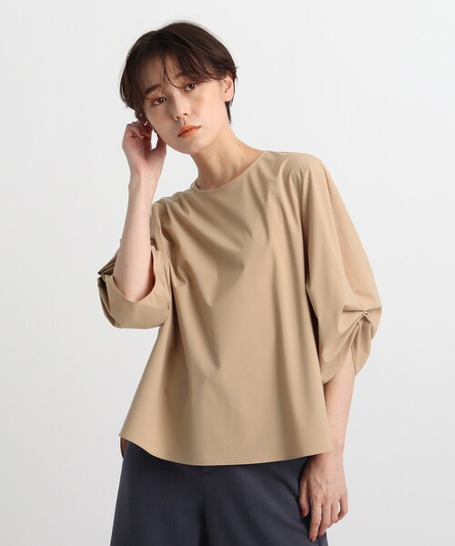 INDIVI（インディヴィ）の「◇タックボリュームスリーブブラウス 