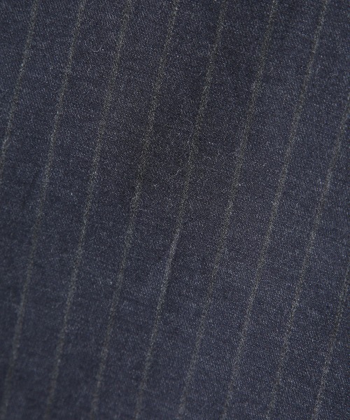 marka（マーカ）の「marka / マーカ：W POCKET BAND COLLAR SHIRT - STRIPE VIELLA -：M21D-03SH01C[COR]（シャツ/ブラウス・メンズ・チャコールグレー/グレー系その他・1/2/3）」の9枚目の写真