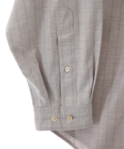 marka（マーカ）の「marka / マーカ：W POCKET BAND COLLAR SHIRT - STRIPE VIELLA -：M21D-03SH01C[COR]（シャツ/ブラウス・メンズ・チャコールグレー/グレー系その他・1/2/3）」の12枚目の写真
