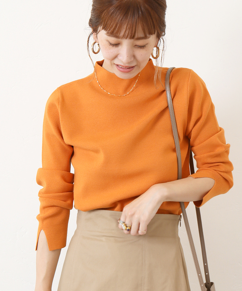 Simplicite（サンプリシテ）の「ソウバリ長袖プルオーバー◆（ニット/セーター・レディース・ホワイト/ブラック/ブラウン/パープル/オレンジ・FREE）」の5枚目の写真