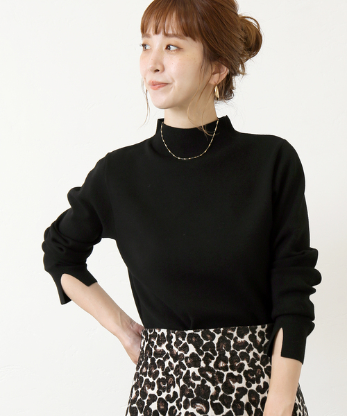 Simplicite（サンプリシテ）の「ソウバリ長袖プルオーバー◆（ニット/セーター・レディース・ホワイト/ブラック/ブラウン/パープル/オレンジ・FREE）」の3枚目の写真