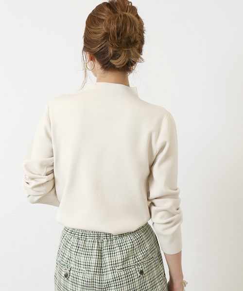 Simplicite（サンプリシテ）の「ソウバリ長袖プルオーバー◆（ニット/セーター・レディース・ホワイト/ブラック/ブラウン/パープル/オレンジ・FREE）」の18枚目の写真