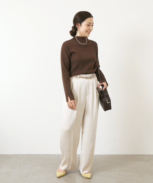 Simplicite（サンプリシテ）の「ソウバリ長袖プルオーバー◆（ニット/セーター・レディース・ホワイト/ブラック/ブラウン/パープル/オレンジ・FREE）」の21枚目の写真