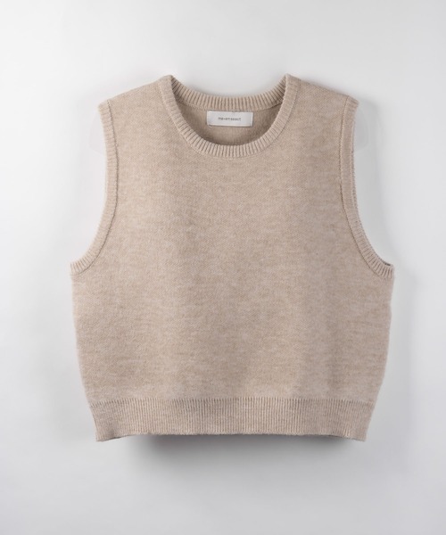 me+em select（ミームセレクト）の「★ニュアンスカラー　Uネックコンパクトゆるニットベスト（ベスト・レディース・ライトブルー/ベージュ/パープル/オートミール・FREE）」の15枚目の写真