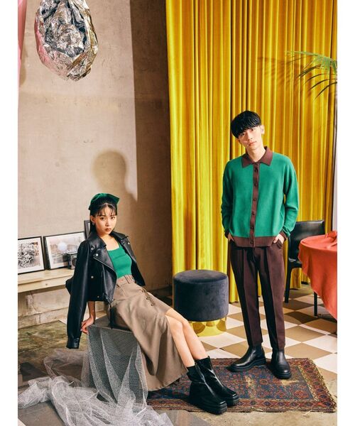 MURUA（ムルーア）の「【MURUA×よしミチ】サマーニットキャミ（ニット/セーター・レディース・グリーン/その他1・FREE）」の4枚目の写真