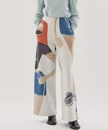 【kotohayokozawa(コトハヨコザワ)】グラフィックニットパンツ KT21A-JNP