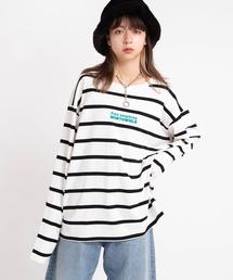 RNA | M1755 ボーダールーズロングTシャツ(Tシャツ/カットソー)
