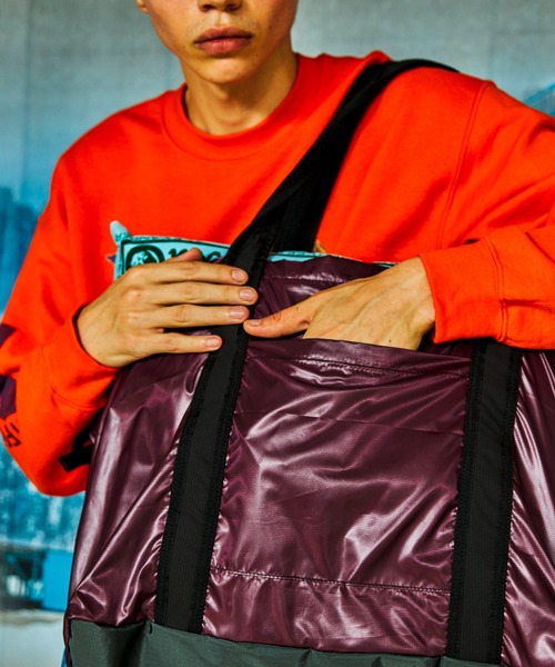 AlexanderLeeChang(アレキサンダーリーチャン)の「AlexanderLeeChang/アレキサンダーリーチャン 5050 POCKETABLE BIG TOTE 5050ポケッタブルビッグトート AC052140(トートバッグ・メンズ・グレー/ブルー/ネイビー・FREE)」の13枚目の写真