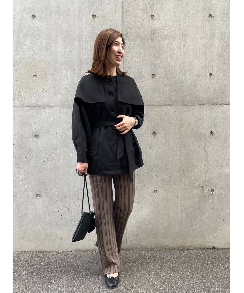 JUMELLE（ジュメロ）の「ストライプニットパンツ（その他パンツ・レディース・ベージュ/モカ・FREE）」の2枚目の写真