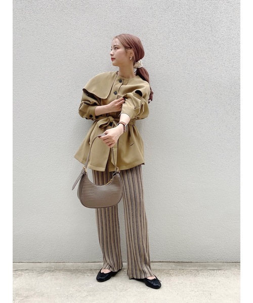 JUMELLE（ジュメロ）の「ストライプニットパンツ（その他パンツ・レディース・ベージュ/モカ・FREE）」の16枚目の写真