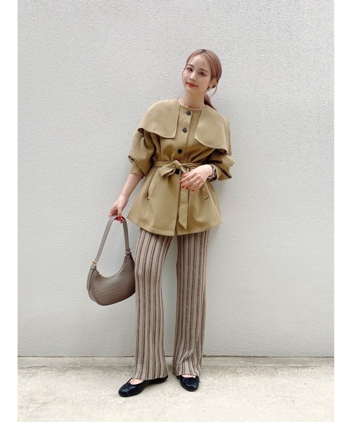 JUMELLE（ジュメロ）の「ストライプニットパンツ（その他パンツ・レディース・ベージュ/モカ・FREE）」の12枚目の写真