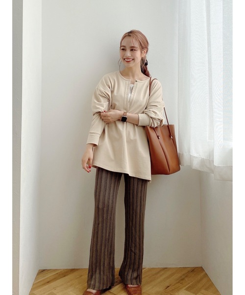 JUMELLE（ジュメロ）の「ストライプニットパンツ（その他パンツ・レディース・ベージュ/モカ・FREE）」の17枚目の写真