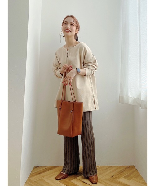 JUMELLE（ジュメロ）の「ストライプニットパンツ（その他パンツ・レディース・ベージュ/モカ・FREE）」の11枚目の写真