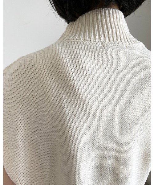 MLI'A(エムリア)の「パッチワークケーブルニット(ニット/セーター・レディース・アイボリー/ブラック/モカ・M)」の21枚目の写真