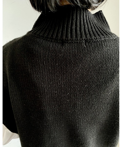 MLI'A(エムリア)の「パッチワークケーブルニット(ニット/セーター・レディース・アイボリー/ブラック/モカ・M)」の15枚目の写真