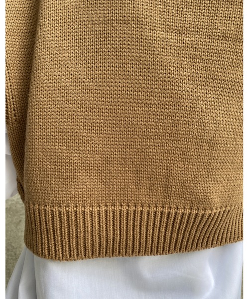 MLI'A(エムリア)の「パッチワークケーブルニット(ニット/セーター・レディース・アイボリー/ブラック/モカ・M)」の8枚目の写真