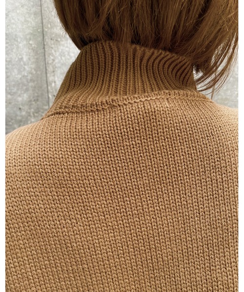 MLI'A(エムリア)の「パッチワークケーブルニット(ニット/セーター・レディース・アイボリー/ブラック/モカ・M)」の7枚目の写真