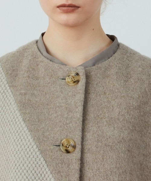 FRAPBOIS(フラボア)の「ケープコート(その他アウター・レディース・ブラック/モカ・1/0)」の16枚目の写真