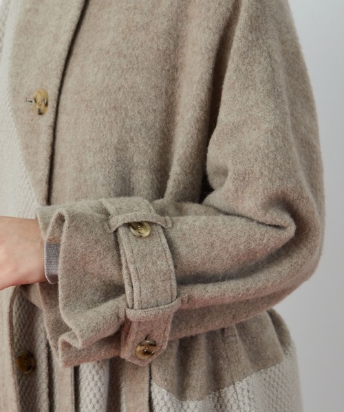 FRAPBOIS(フラボア)の「ケープコート(その他アウター・レディース・ブラック/モカ・1/0)」の3枚目の写真