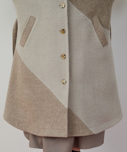 FRAPBOIS(フラボア)の「ケープコート(その他アウター・レディース・ブラック/モカ・1/0)」の10枚目の写真