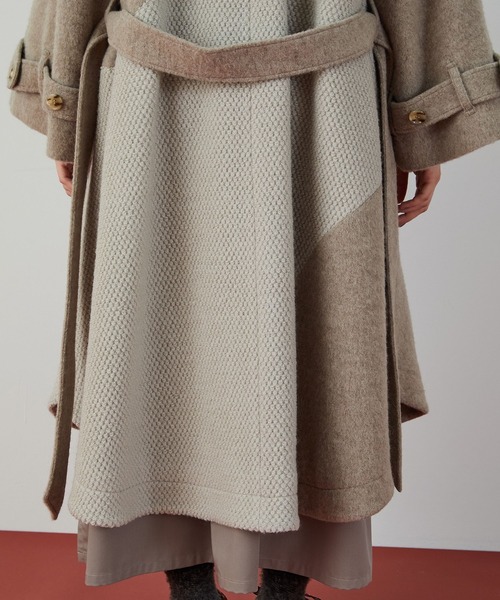 FRAPBOIS(フラボア)の「ケープコート(その他アウター・レディース・ブラック/モカ・1/0)」の21枚目の写真