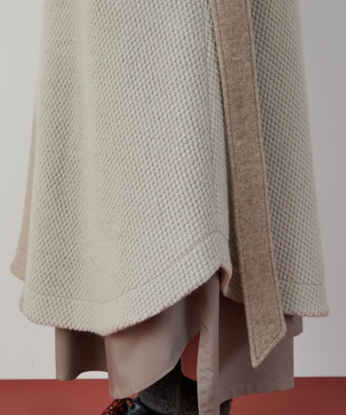 FRAPBOIS(フラボア)の「ケープコート(その他アウター・レディース・ブラック/モカ・1/0)」の13枚目の写真